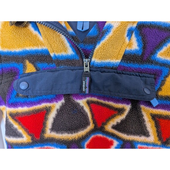 Patagonia Synchilla Cagoule Catalan Coral Kids Fleece Vision Quest Unisex S 7/8 - Picture 9 of 9